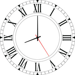 clock face blank , Vector illustration