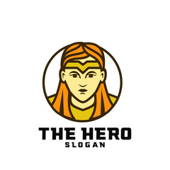 Superhero logo icon design vector illustration