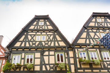 Obraz premium Half timbered houses in Besigheim. Germany