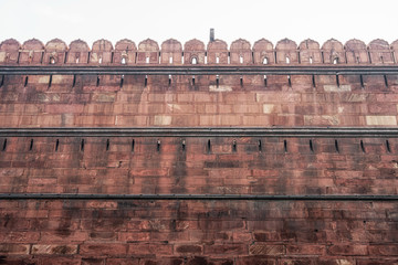 red fort fortress wall