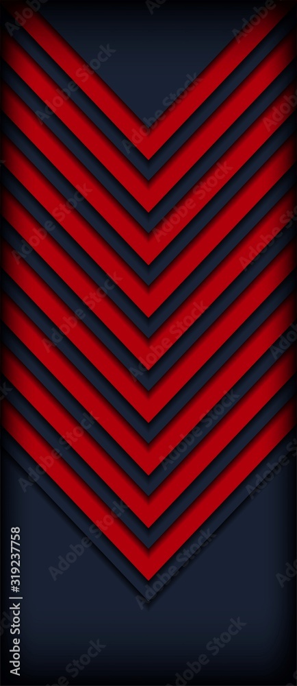 Poster abstract dark with red line overlap layers background