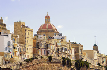 Obraz premium Senglea, Malta, from Grand Harbour