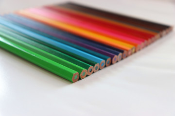 Fototapeta premium abstract background with colored pencils
