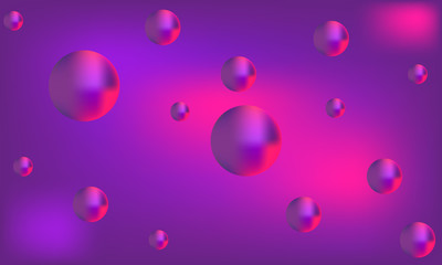 3D balls. Vector illustration. Abstract modern