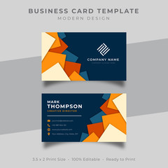 Business card template modern design