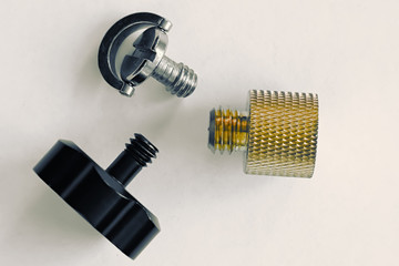 bolts on a white background