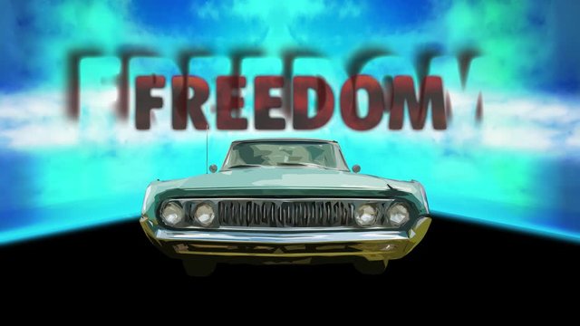 Street Sign the Way to Freedom