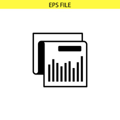 Data analyses concept vector illustration icon. EPS file