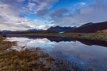 Skaftafell national park in the south of Iceland