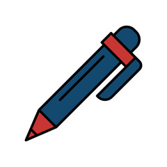 Pen icon vector sign and symbol on trendy design