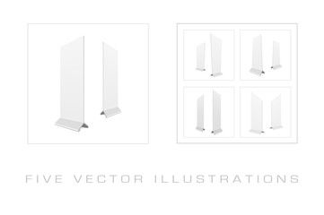 Outdoor advertising stand banner