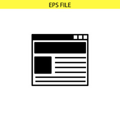 Product website icon. EPS file