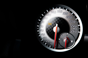 speedometer and tachometer