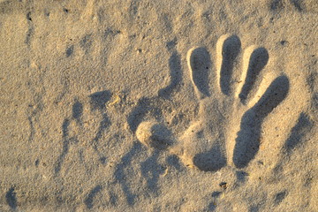 footprint in the sand
