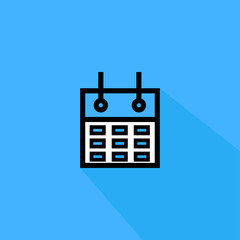 calendar liner fill vector icon - ui icon vector