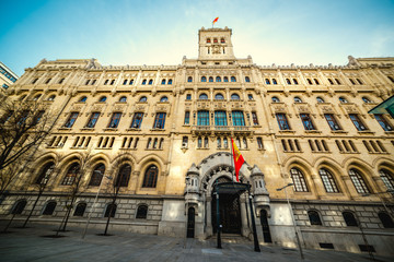 Obraz premium Cuartel General de la Armada ( Army Headquarter) in downtown Madrid
