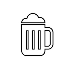 Beer icon vector. Beer Icon in trendy flat style