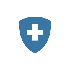 Insurance icon vector isolated on white background . Medical Insurance Icon.