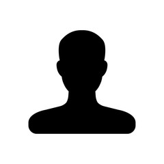 people icon. person icon. User Icon in trendy flat style isolated on grey background.