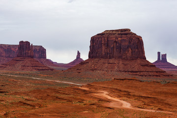 Incredible formations in Monument Valley