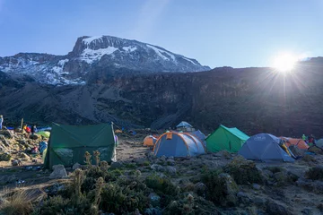 Keuken foto achterwand Kilimanjaro summit of Mount Kilimanjaro (highest mountain of Africa at 5895m amsl) in Tanzania