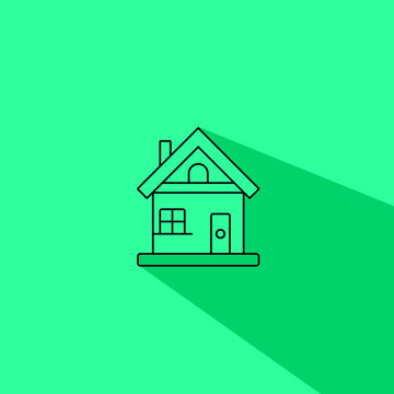 green house flat vector icon - ui icon vector