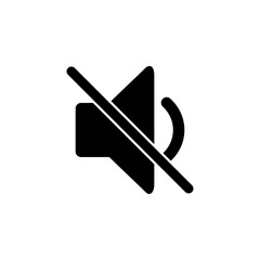 Sound Off Icon Vector. Speaker icon vector. Sound volume mute. Loudspeaker icon vector. mute