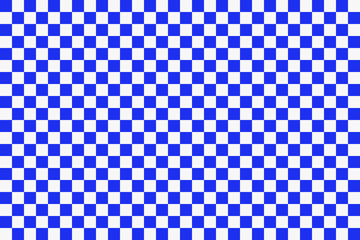 Square grid Blue and white