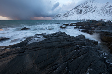 Traditional landscape of Norwegian nature.