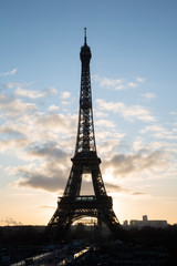 Fototapeta na wymiar Eiffel Tower at Dawn, Paris