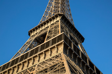 Closeup of Mid Section, Eiffel Tower; Paris