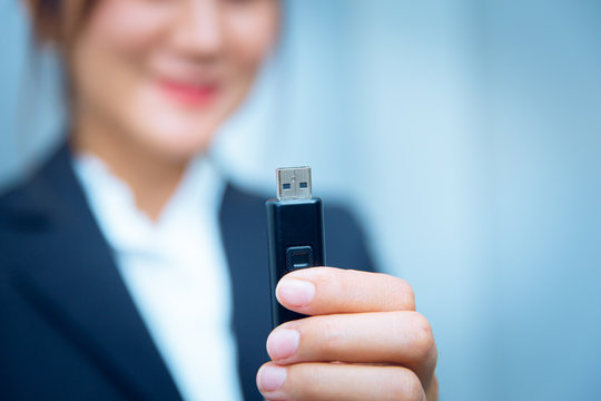 USB Handy drive stick hardware device, Flash drive or Thumb drive digital data storage for personal computer business people happy to use.