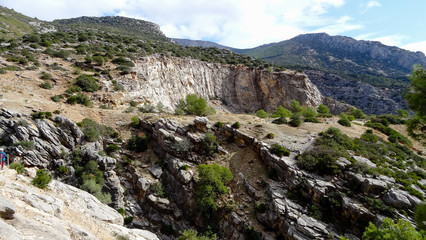 Fototapeta na wymiar Caminito del Rey - a very beautiful track in Spain