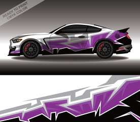 Car wrap decal design vector, custom livery race rally car vehicle sticker and tinting.