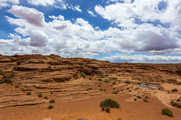 Fototapeta na wymiar Rock patterns in the Arizona desert landscape