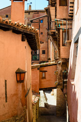 Fototapeta na wymiar Albarracín, Teruel, España, calle típica
