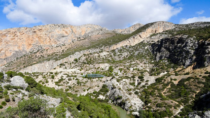 Fototapeta na wymiar Caminito del Rey - a very beautiful track in Spain