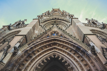 Johanneskirche am feuersee. The old church. City architecture. Atmosphere. Stuttgart Germany