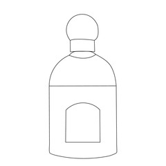 vector, white background, contour, perfume