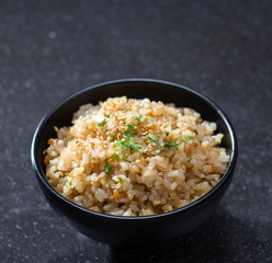  Ninniku fry rice with garlic a Japanese food menu