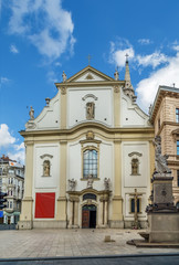 Fototapeta na wymiar Franciscan Church, Budapest, Hungare