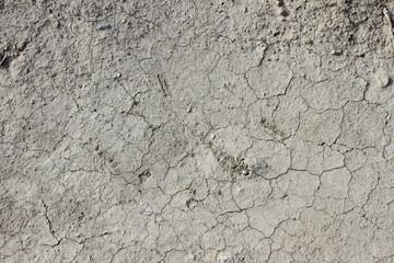 Texture of cracked dry ground
