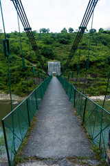 Obraz premium Bridge over River, hanging Bridge