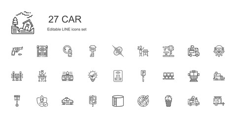 car icons set