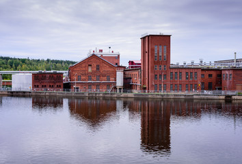 Typical industrial architecture in the town of Kouvola, Finland