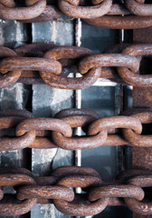 rusty chain on a background