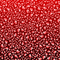 St. Valentine's day. drawings of creative hearts. color bright graphic pattern.