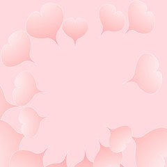 Valentine's day. festive background of lovers ' hearts. postcards, brochures, banners. vector