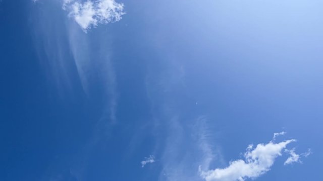 timelapse of white clouds in the morning sky
