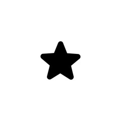 Star icon. Rank symbol. Logo design element
